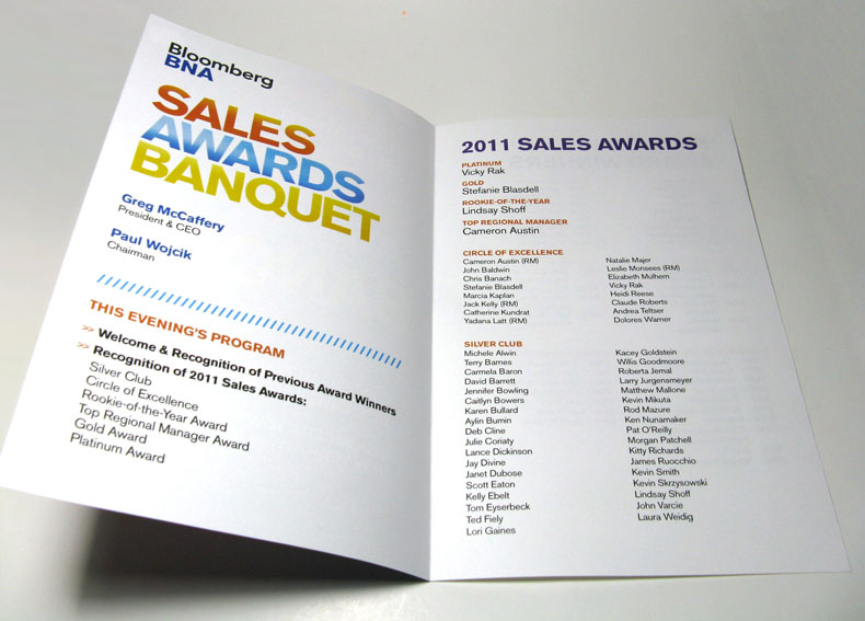 Awards program spread