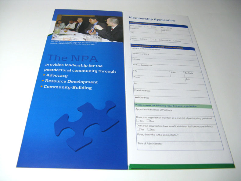 Membership brochure spread 2