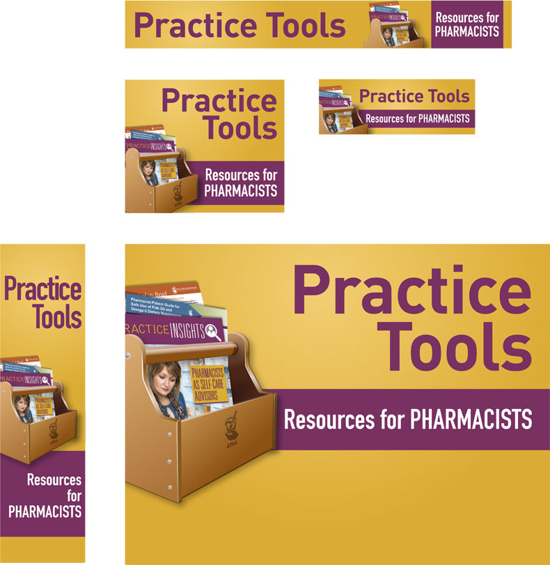 Practice Tools web ads set